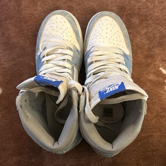 Jordan 1 Retro High Hyper Royal Smoke Grey - Size 7Y / Mens 7 / Womens 8.5 - Picture 6 of 9